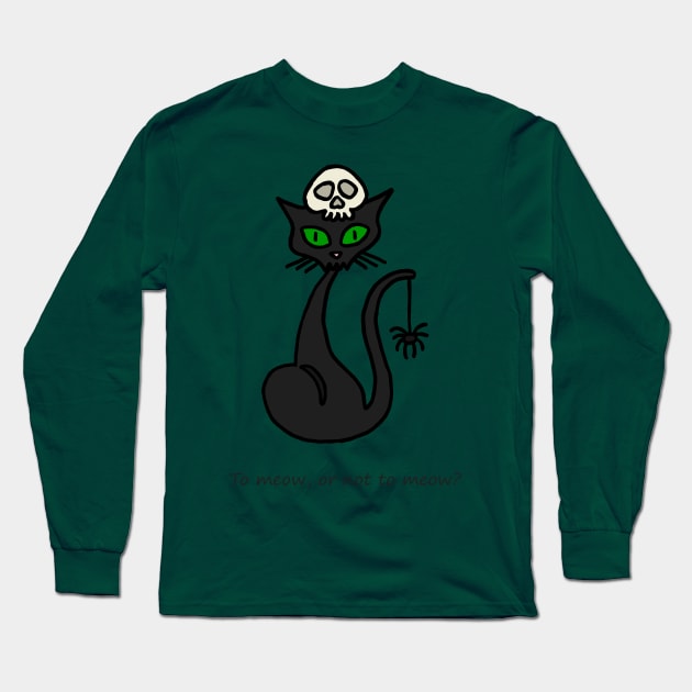 To meow, or not to meow? Long Sleeve T-Shirt by ElviraDraat